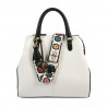 Sac à main femme 002g blanc+noir