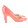 Chaussures élégantes femme 1234 verni rouge corail