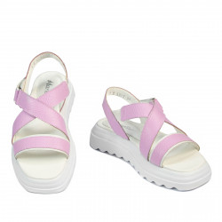 Sandales femme 5092 rose combiné
