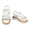 Sandales femme 5092 blanc combiné