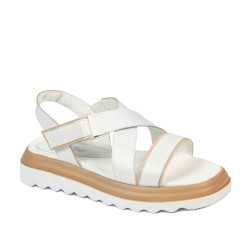 Sandales femme 5092 blanc combiné