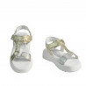 Sandales femme 5082 argenté+doré
