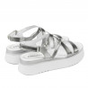 Sandales femme 5100 argent combiné