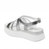 Sandales femme 5100 argent combiné