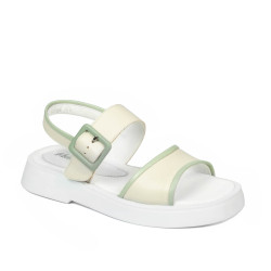 Sandales femme 5094 beige combiné