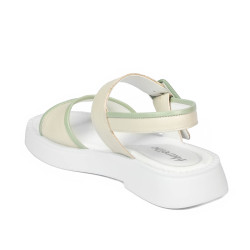 Sandales femme 5094 beige combiné