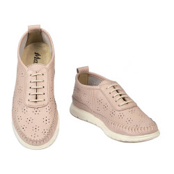 Mocassins femme 6061 poudre