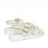 Sandales femme 5094 beige combiné