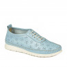 Mocassins femme 6061 bleu