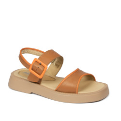 Sandales femme 5094 marron combiné