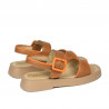 Sandales femme 5094 marron combiné