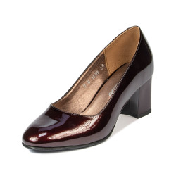 Chaussures élégantes femme 1268 vernis bordeaux01