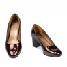 Chaussures élégantes femme 1268 vernis bordeaux01