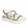 Sandales femme 5100 doré combiné