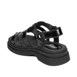 Sandales femme 5099 noir combiné