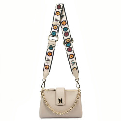 Sac à main femme à bandoulière 003g 01 beige