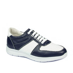 Baskets adolescents 384 indigo combiné