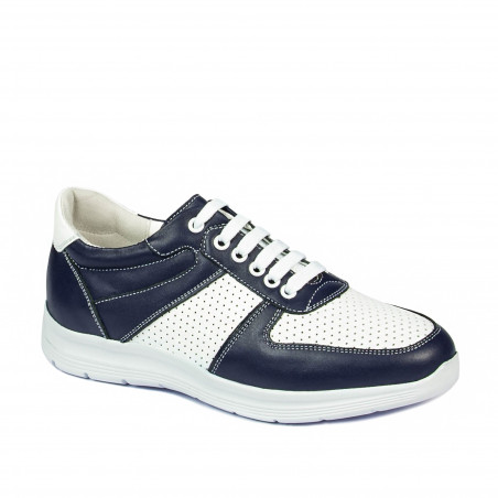 Baskets adolescents 384 indigo combiné