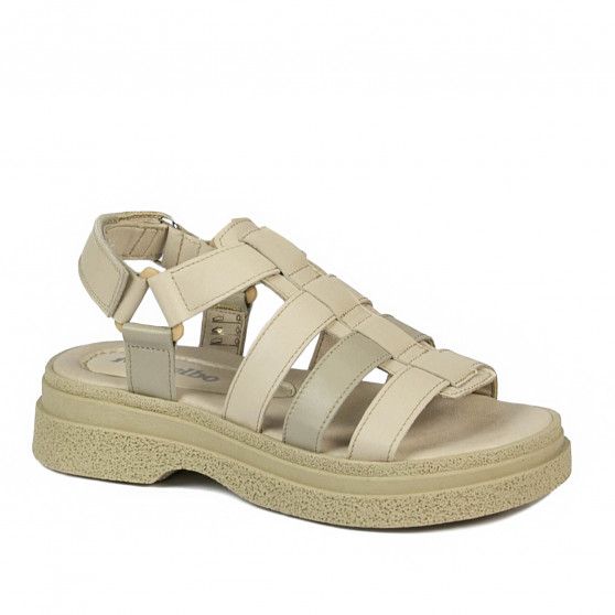 Sandales femme 5099 beige combiné Sandales femme 5099 beige combiné