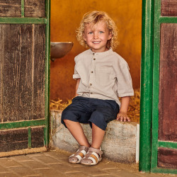 Sandales enfants petits 75c cappuccino combiné lifestyle