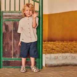 Sandales enfants petits 75c cappuccino combiné lifestyle