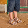 Sandales enfants petits 75c cappuccino combiné lifestyle