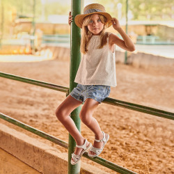 Sandales enfants 539 blanc combiné
