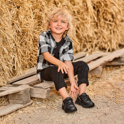 Chaussures enfant 72c noir lifestyle