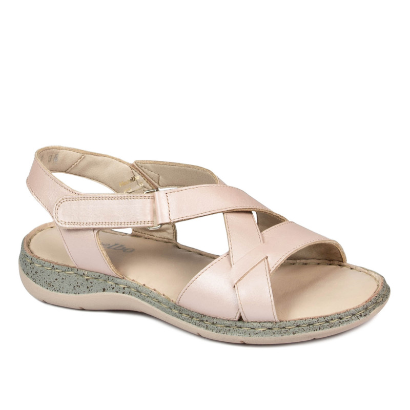 Sandales femme 5047 poudre nacré