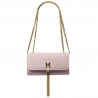 Sac à main femme bandoulière 008g rose lilas caviar