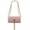 Sac à main femme bandoulière 008g rose poudré saffiano