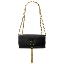 Sac à bandoulière femme 008g noir saffiano