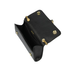 Sac à bandoulière femme 008g noir saffiano