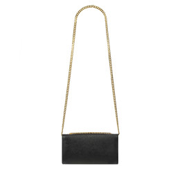 Sac à bandoulière femme 008g noir saffiano