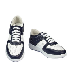 Baskets adolescents 384 indigo combiné