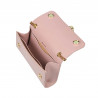 Sac à main femme bandoulière 008g rose poudré saffiano