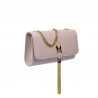 Sac à main femme bandoulière 008g rose lilas caviar