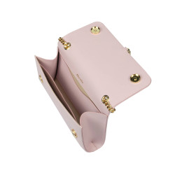 Sac à main femme bandoulière 008g rose lilas caviar