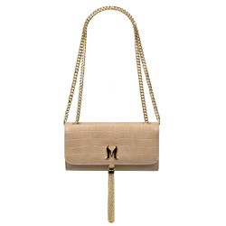 Sac à main femme bandoulière 008g croco beige
