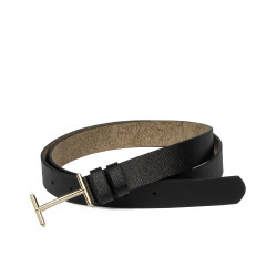 Ceinture femme 40m noir pressé