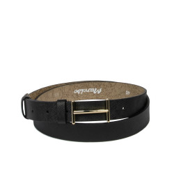 Ceinture femme 40m noir pressé