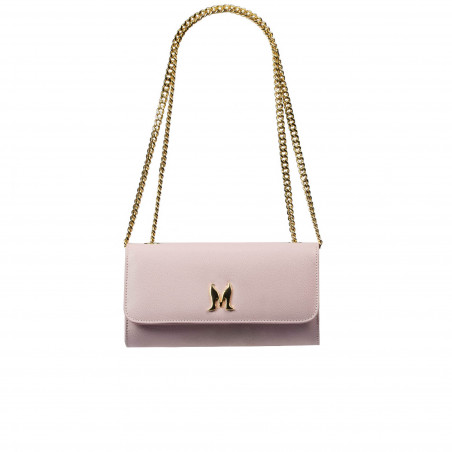Sac à main femme bandoulière 012g rose lilas caviar