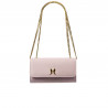 Sac à main femme bandoulière 012g rose lilas caviar