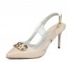 Sandales femme 1294 beige nacré
