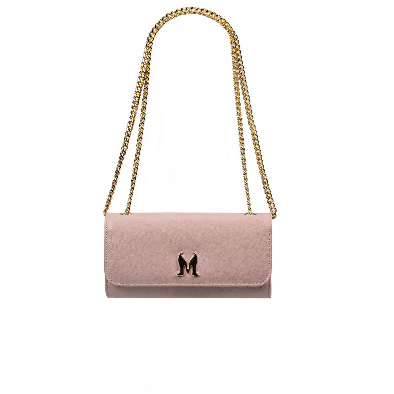 Sac femme épaule 012g rose poudre safiano