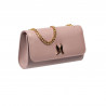 Sac femme épaule 012g rose poudre safiano