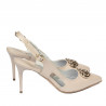 Sandales femme 1294 beige nacré