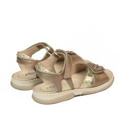 Sandales enfants petits 80c doré combiné