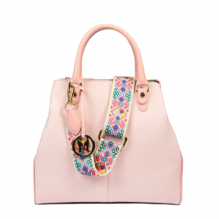 Sac à main pour femme 002g 01 rose combiné