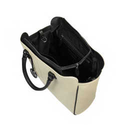 Sac à main femme 002g 01 beige+noir